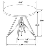 Hadi 2-Piece Round SmartTop Coffee and End Table Set, Cement