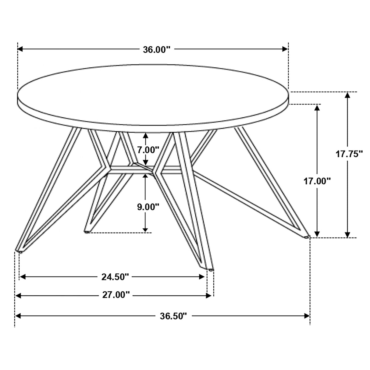 Hadi 2-Piece Round SmartTop Coffee and End Table Set, Cement