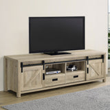 Madra 2-Door TV Stand 79 Inch Distressed Pine