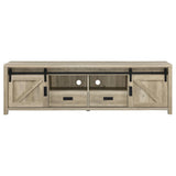 Madra 2-Door TV Stand 79 Inch Distressed Pine