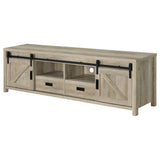 Madra 2-Door TV Stand 79 Inch Distressed Pine