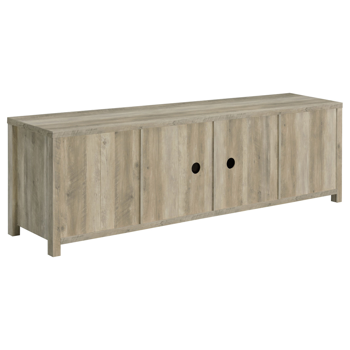 Madra 2-Door TV Stand 79 Inch Distressed Pine