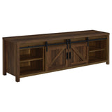 Madra 2-Door TV Stand, Dark Pine, 79-inch