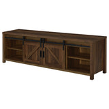 Madra 2-Door TV Stand, Dark Pine, 79-inch
