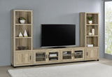 Sachin 3-Piece 79-Inch TV Entertainment Center Antique Pine
