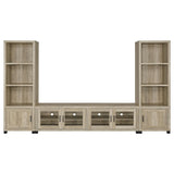 Sachin 3-Piece 79-Inch TV Entertainment Center Antique Pine