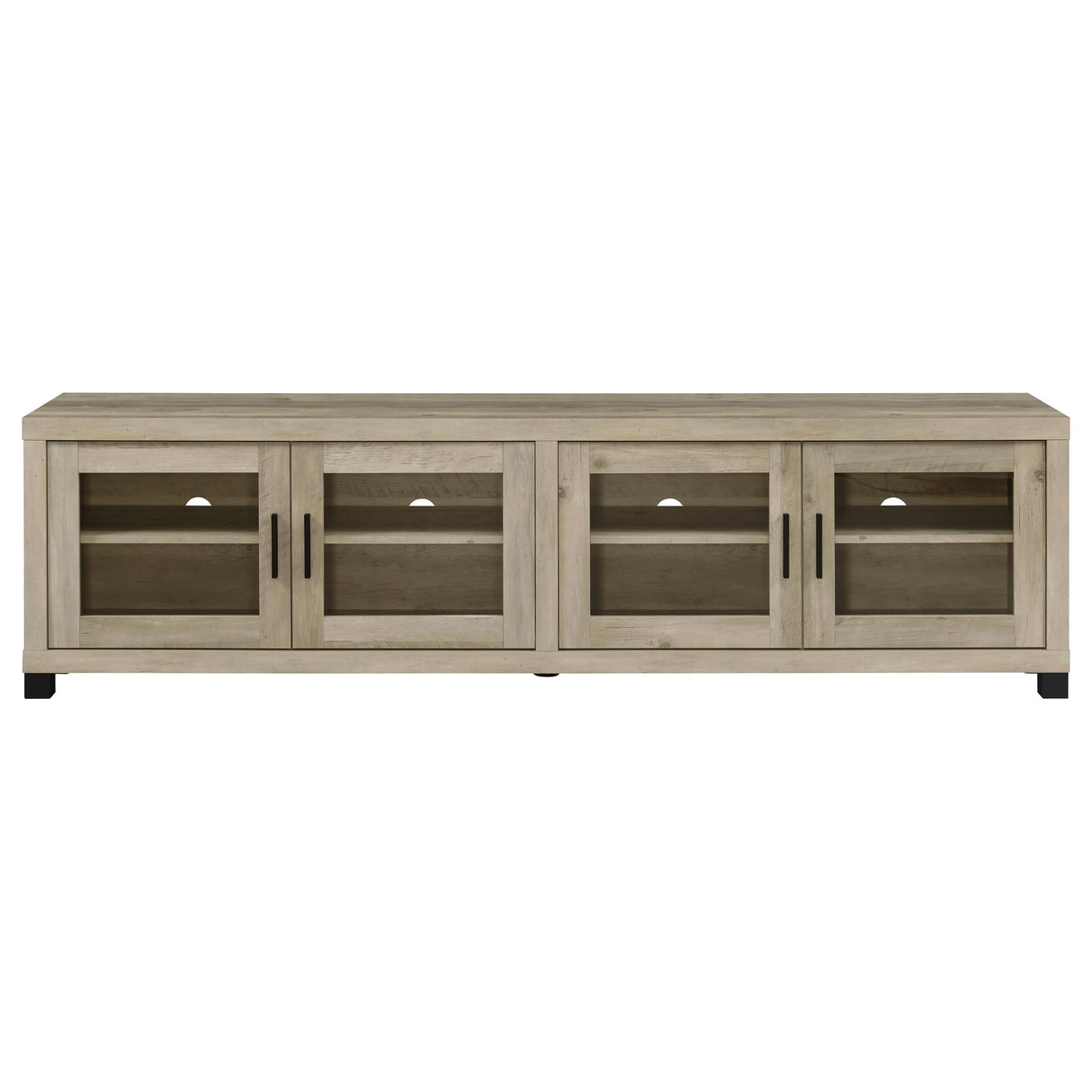 Sachin 3-Piece 79-Inch TV Entertainment Center Antique Pine