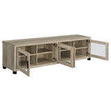 Sachin 4-Door TV Stand - 79 Inch Distressed Pine