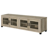Sachin 4-Door TV Stand - 79 Inch Distressed Pine