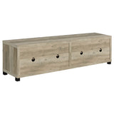 Sachin 4-Door TV Stand - 79 Inch Distressed Pine