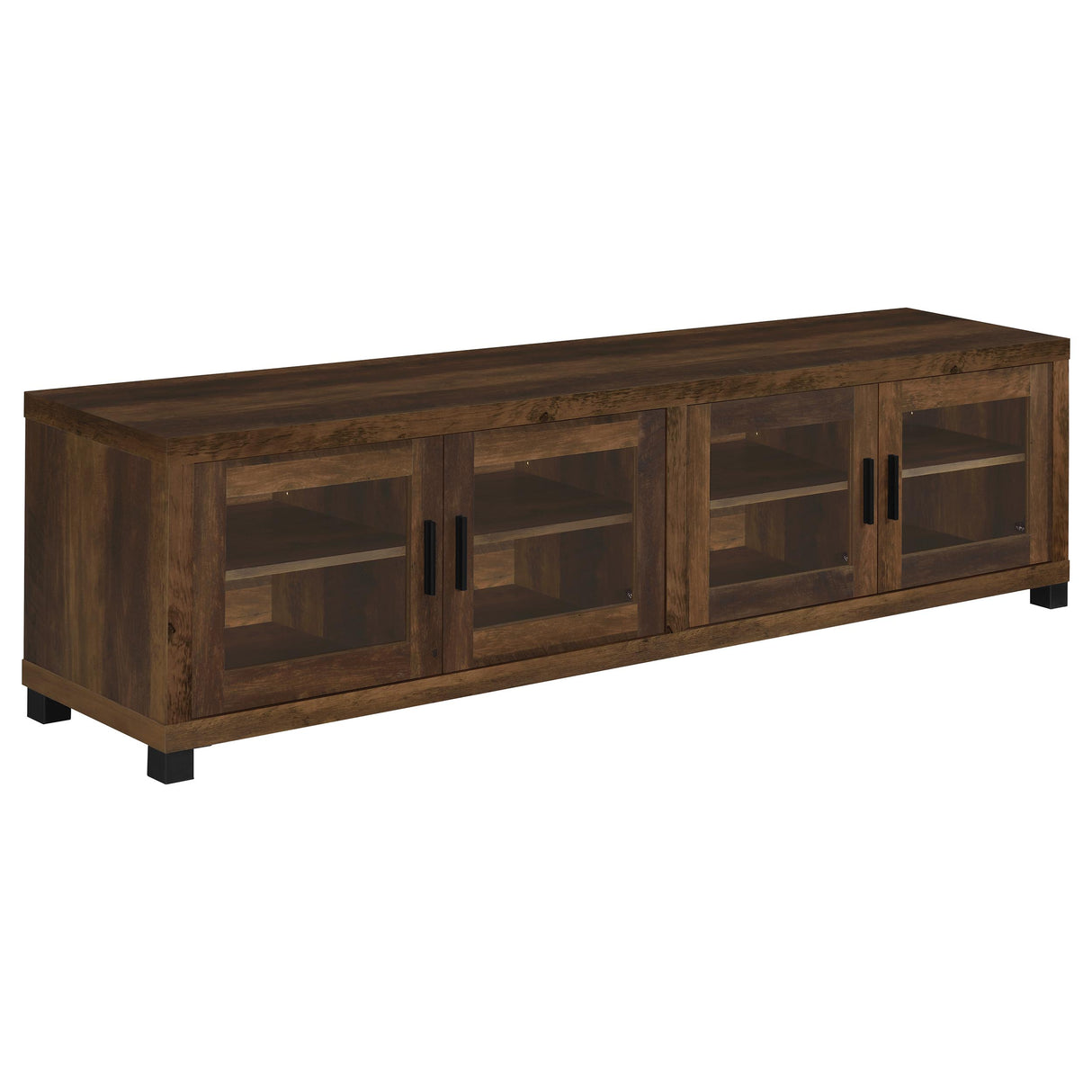 Sachin 3-Piece 79-Inch TV Entertainment Center Dark Pine