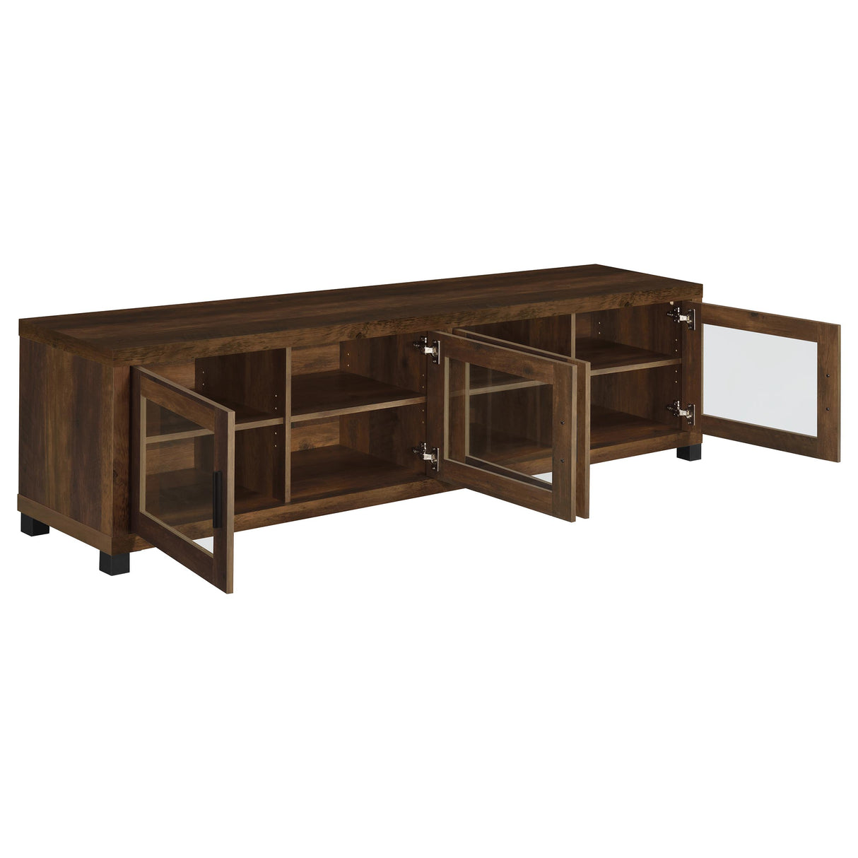 Sachin 3-Piece 79-Inch TV Entertainment Center Dark Pine