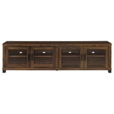 Sachin 4-Door Dark Pine TV Stand - 79 Inch