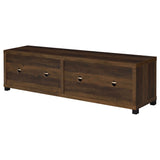 Sachin 4-Door Dark Pine TV Stand - 79 Inch