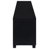 Jupiter 4-Door Black TV Stand - 79 Inch
