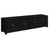 Jupiter 4-Door Black TV Stand - 79 Inch