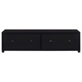 Jupiter 4-Door Black TV Stand - 79 Inch