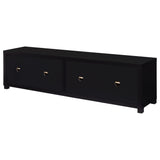 Jupiter 4-Door Black TV Stand - 79 Inch