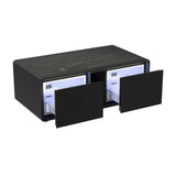 Halo - Smart Coffee Table With Fridge And Speaker - Black