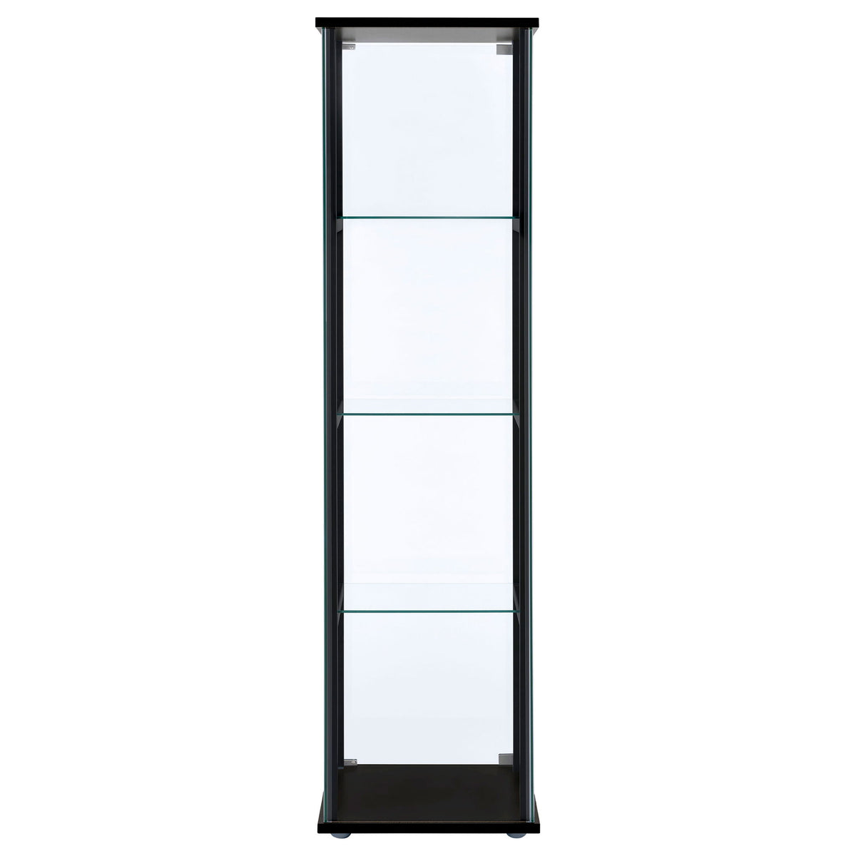 Serena - 4 Shelf Curio Cabinet - Black