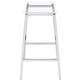 Staten - Backless Bar Stool (Set of 2) - Chrome