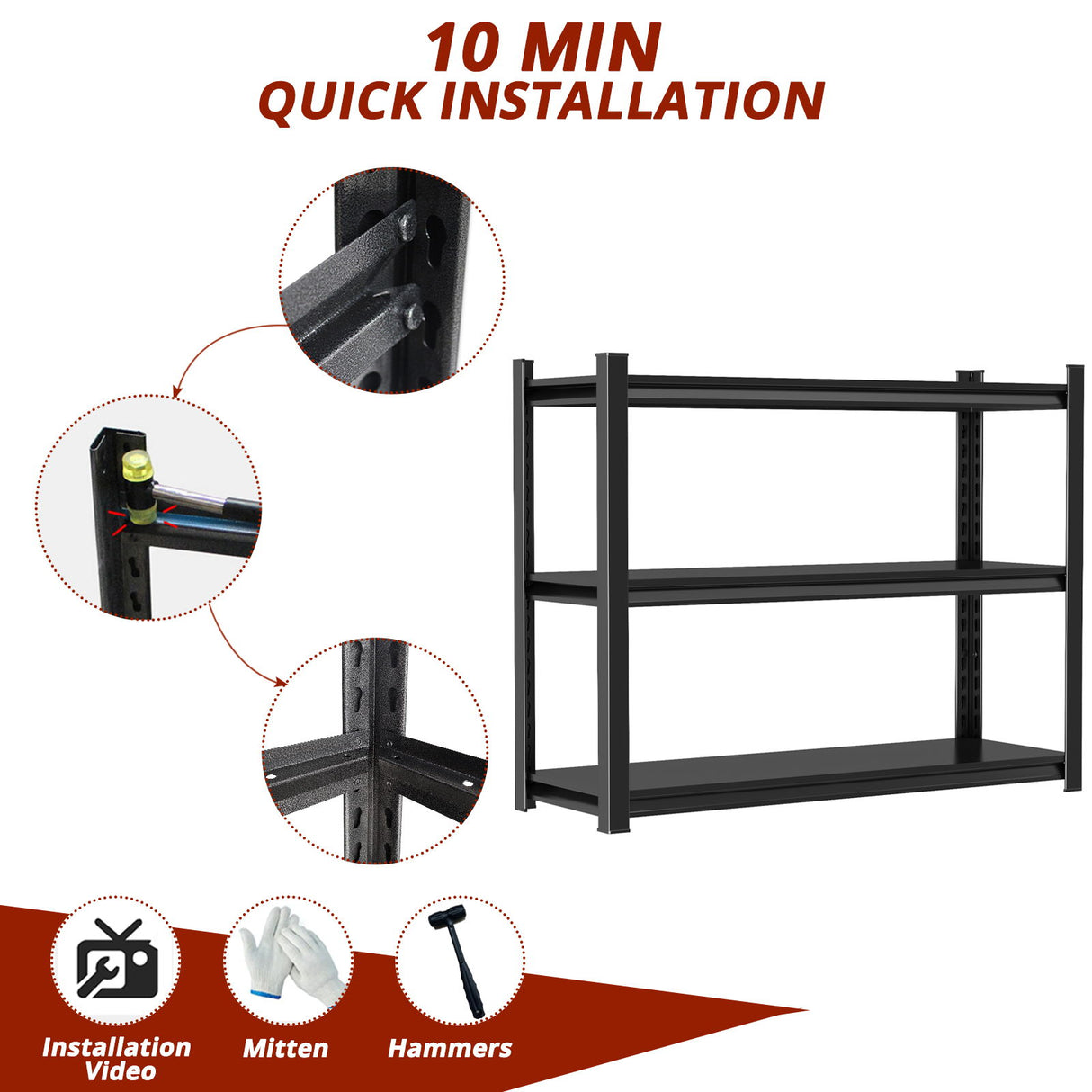 Adjustable Height Storage Shelving Units