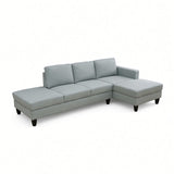 L - Shaped Design Chaise Sofa With Ottoman