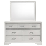 7 Drawer Dresser With Mirror - White