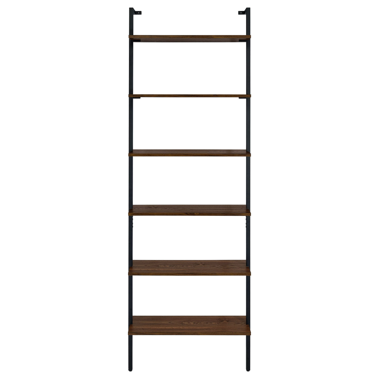 Christy - Owens - 6 Shelf Wall Bookshelf - Walnut