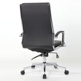 Breathable Mid Back Swivel Computer Chair With Foldable Armrest - Black