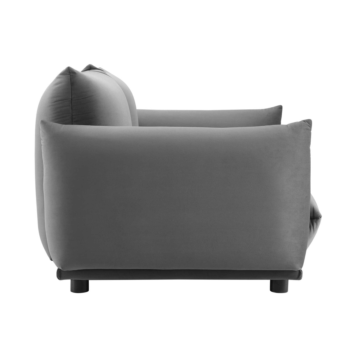 74 - Inch Copious Performance Velvet Overstuffed Loveseat - Loveseats available at Alpine Outlets in Denver