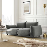 74 - Inch Copious Performance Velvet Overstuffed Loveseat - Loveseats available at Alpine Outlets in Denver