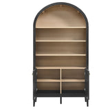 74" Tall Arched Storage Display Cabinet and Bookshelf - Bookcases available at Alpine Outlets in Denver