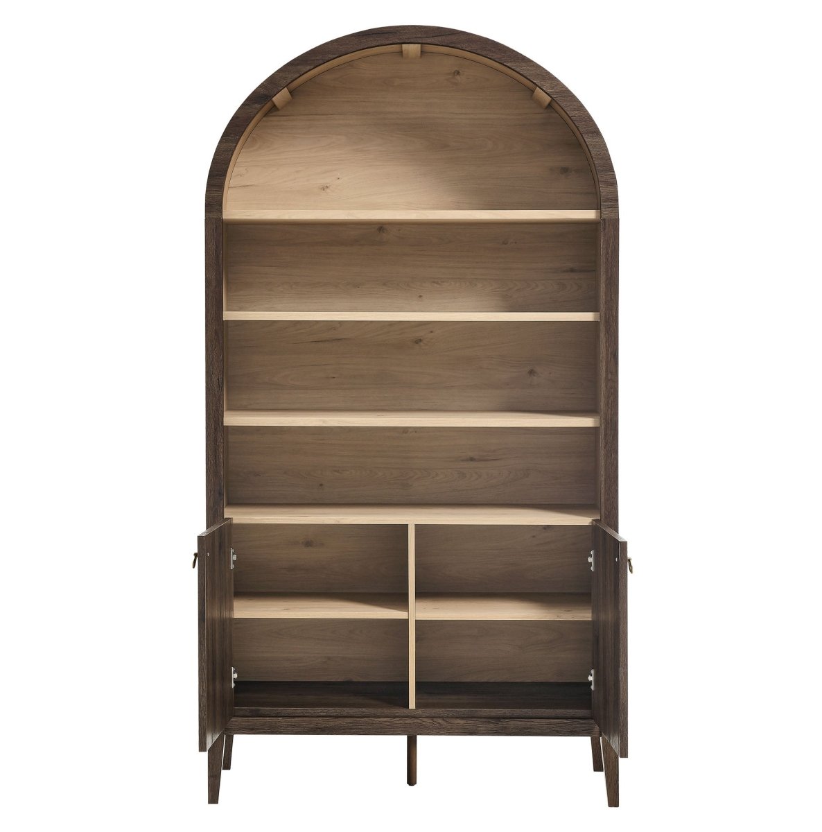 74" Tall Arched Storage Display Cabinet and Bookshelf - Bookcases available at Alpine Outlets in Denver