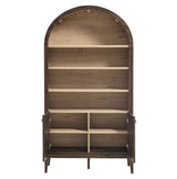 74" Tall Arched Storage Display Cabinet and Bookshelf - Bookcases available at Alpine Outlets in Denver