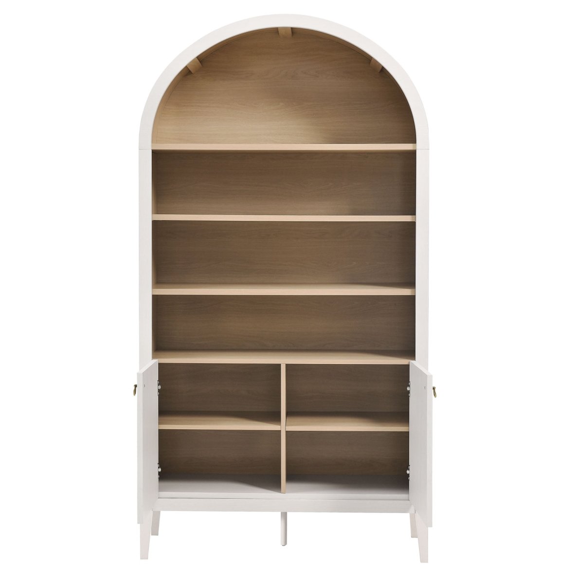 74" Tall Arched Storage Display Cabinet and Bookshelf - Bookcases available at Alpine Outlets in Denver