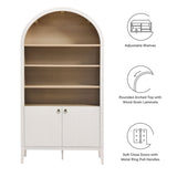 74" Tall Arched Storage Display Cabinet and Bookshelf - Bookcases available at Alpine Outlets in Denver