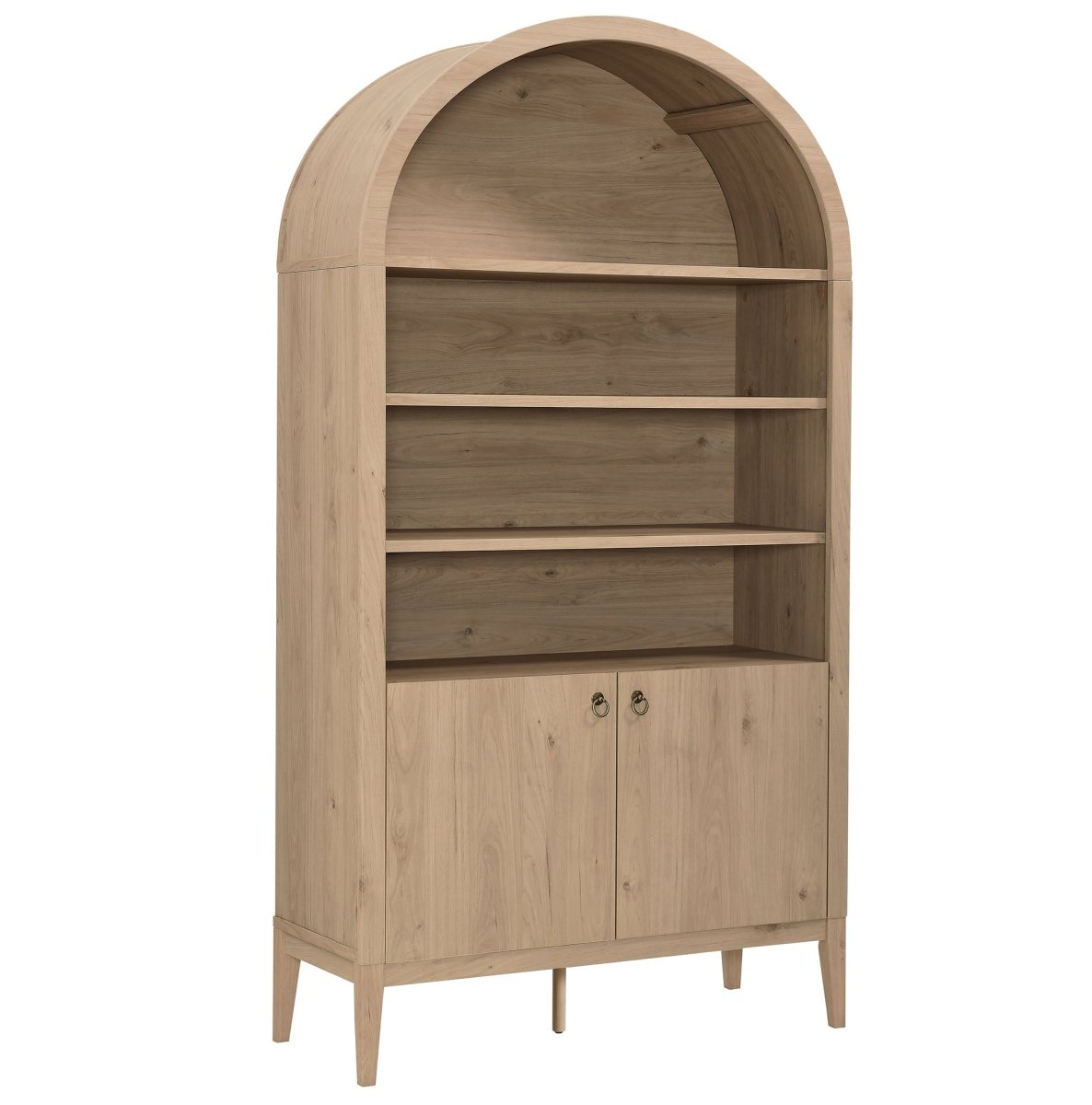 74" Tall Arched Storage Display Cabinet and Bookshelf - Bookcases available at Alpine Outlets in Denver