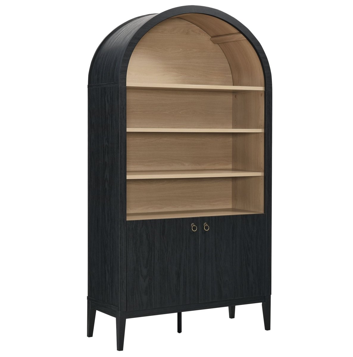 74" Tall Arched Storage Display Cabinet and Bookshelf - Bookcases available at Alpine Outlets in Denver