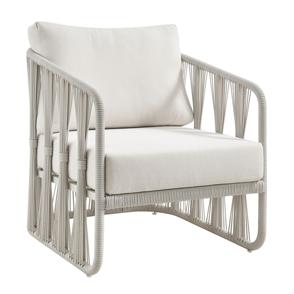 Breeze - Powder Coated Metal Outdoor Conversation Set With Cushions