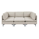 Upholstered Modular Sectional & Tall Legs