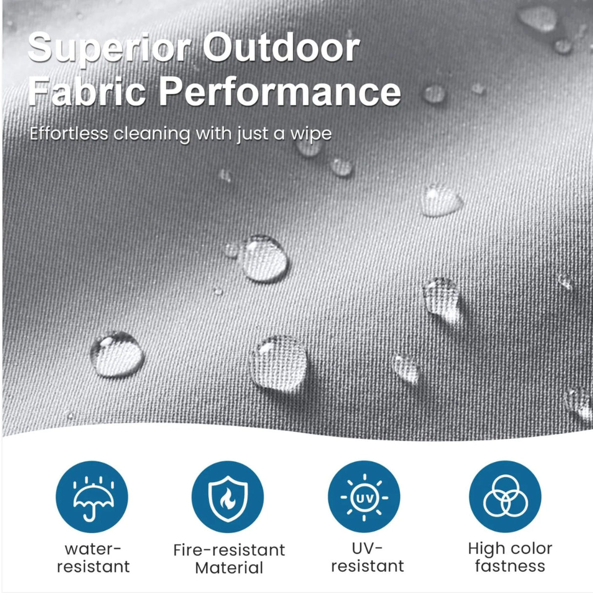 All-Weather Loveseat Sofa With Thick Cushions