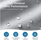 All-Weather Loveseat Sofa With Thick Cushions