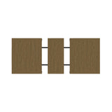 Heritage - Rectangular Dining Table With 18" Leaf - Oak Brown And Black