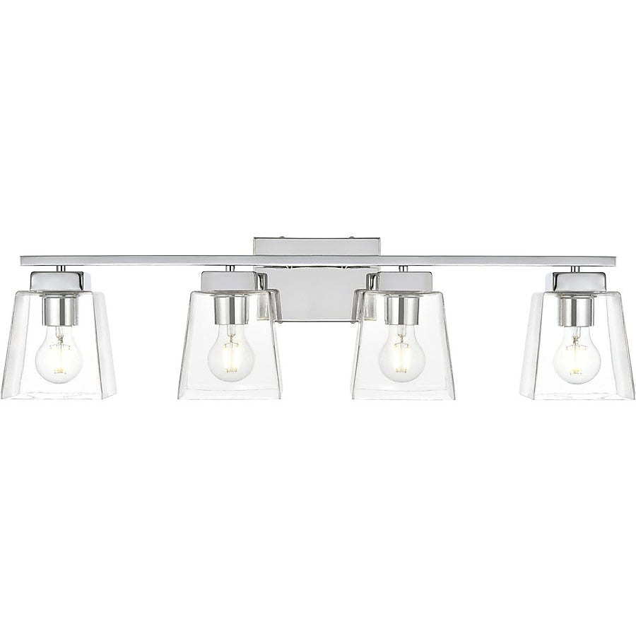 Merrick 32 Inch 4 Light Chrome Bathroom Vanity Wall Sconce