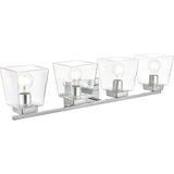 Merrick 32 Inch 4 Light Chrome Bathroom Vanity Wall Sconce