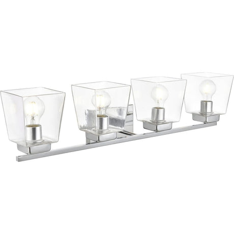Merrick 32 Inch 4 Light Chrome Bathroom Vanity Wall Sconce