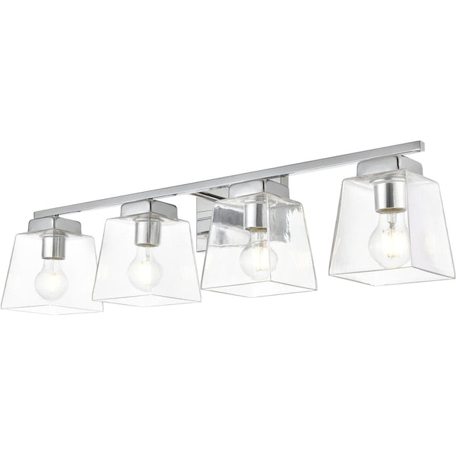 Merrick 32 Inch 4 Light Chrome Bathroom Vanity Wall Sconce