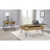 Amara - Lift Top Coffee Table With Hidden Storage - Oak