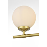 Ansley 33 Inch 4 Light Brass Bathroom Vanity Wall Sconce